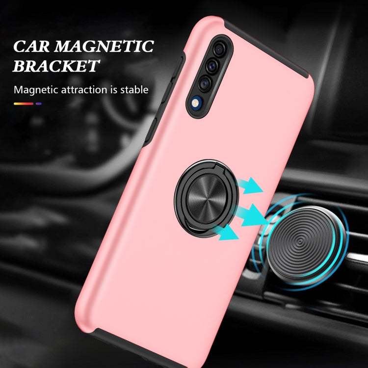 For Samsung Galaxy A30s / A50s / A50 PC + TPU Shockproof Magnetic Protective Case with Invisible Ring Holder
