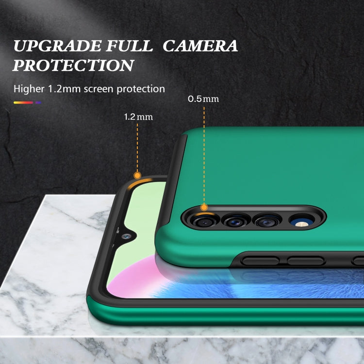 For Samsung Galaxy A30s / A50s / A50 PC + TPU Shockproof Magnetic Protective Case with Invisible Ring Holder