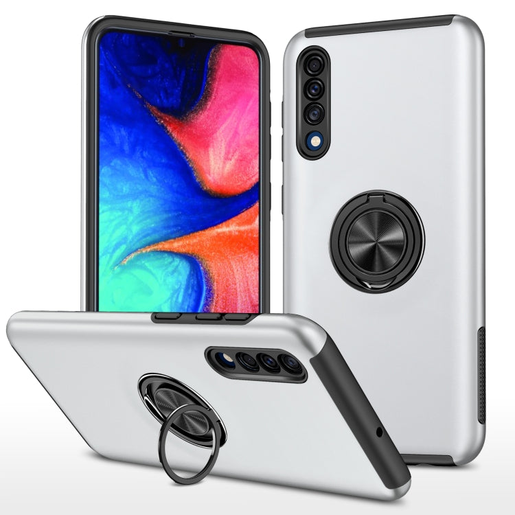 For Samsung Galaxy A30s / A50s / A50 PC + TPU Shockproof Magnetic Protective Case with Invisible Ring Holder