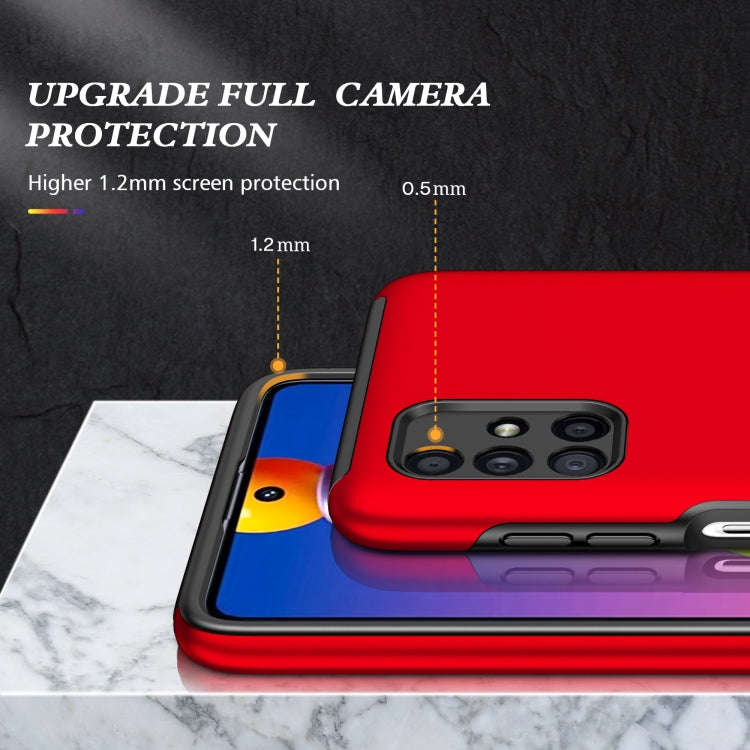For Samsung Galaxy M51 PC + TPU Shockproof Magnetic Protective Case with Invisible Ring Holder