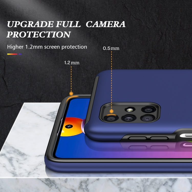 For Samsung Galaxy M51 PC + TPU Shockproof Magnetic Protective Case with Invisible Ring Holder