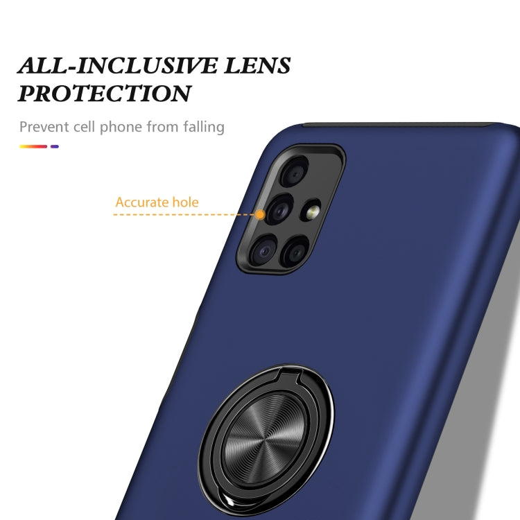 For Samsung Galaxy M51 PC + TPU Shockproof Magnetic Protective Case with Invisible Ring Holder
