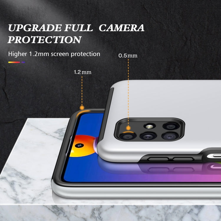 For Samsung Galaxy M51 PC + TPU Shockproof Magnetic Protective Case with Invisible Ring Holder