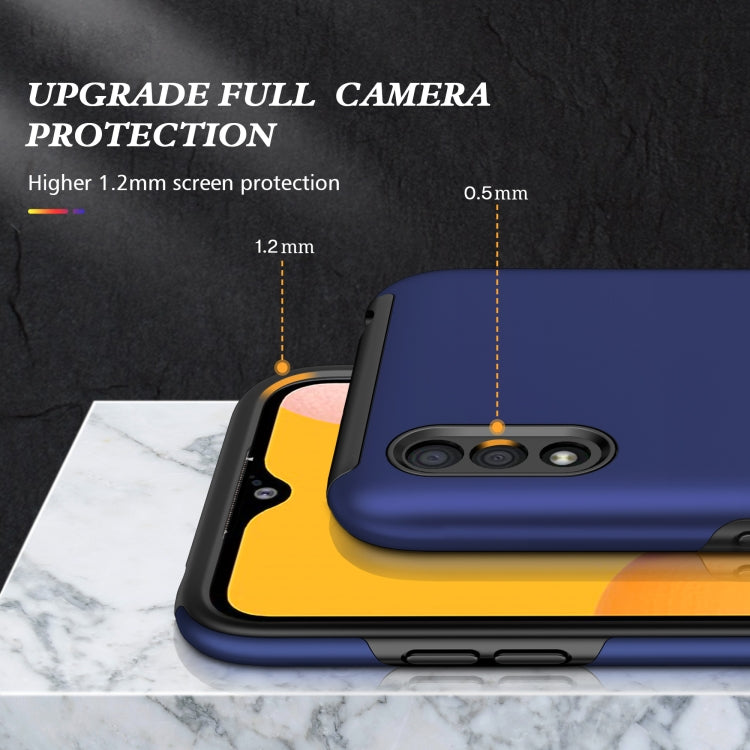 For Samsung Galaxy A01 PC + TPU Shockproof Magnetic Protective Case with Invisible Ring Holder