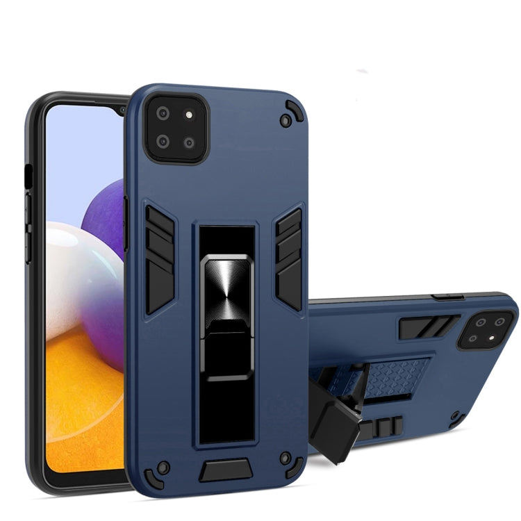 For Samsung Galaxy A22 5G 2 in 1 PC + TPU Shockproof Protective Case with Invisible Holder
