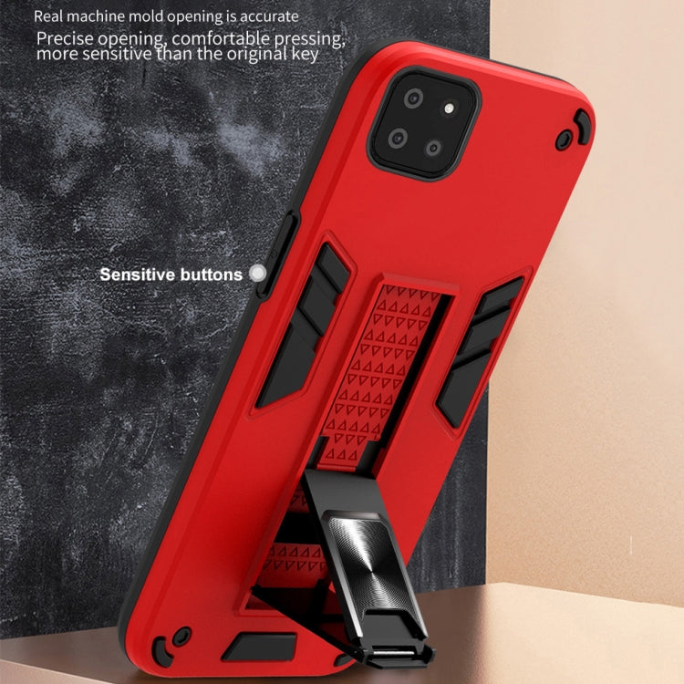 For Samsung Galaxy A22 5G 2 in 1 PC + TPU Shockproof Protective Case with Invisible Holder