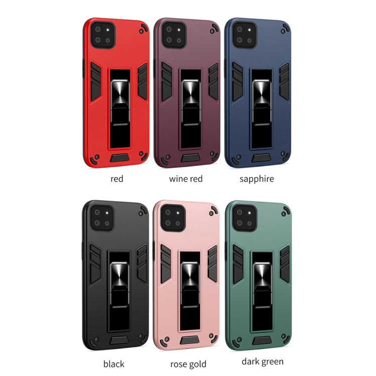 For Samsung Galaxy A22 5G 2 in 1 PC + TPU Shockproof Protective Case with Invisible Holder