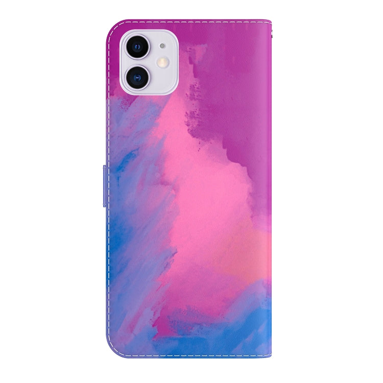 Watercolor Pattern Horizontal Flip Leather Case with Holder & Card Slot & Wallet For iPhone 11