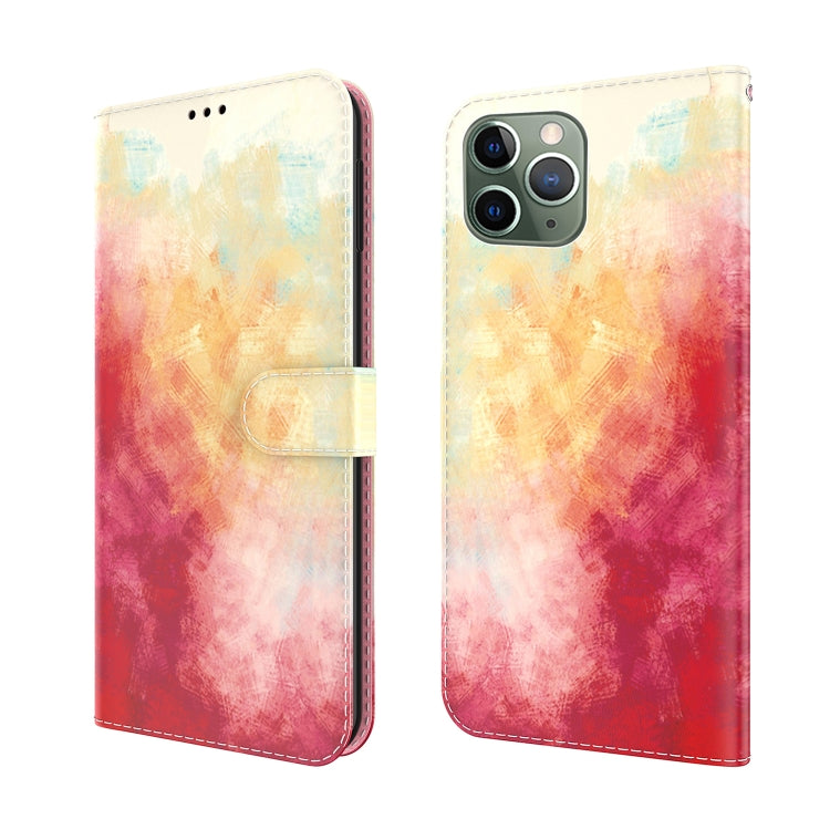 Watercolor Pattern Horizontal Flip Leather Case with Holder & Card Slot & Wallet For iPhone 11 Pro