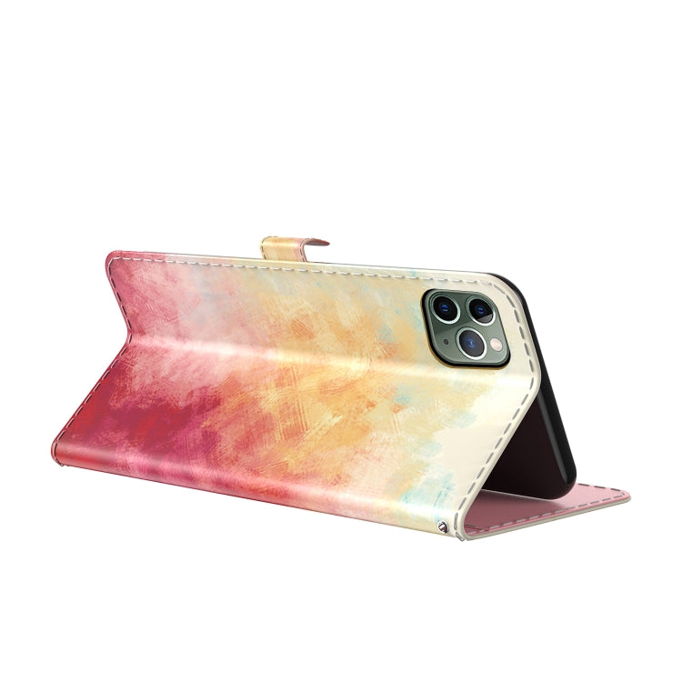 Watercolor Pattern Horizontal Flip Leather Case with Holder & Card Slot & Wallet For iPhone 11 Pro