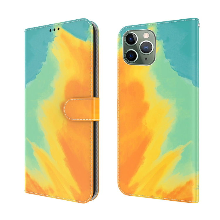 Watercolor Pattern Horizontal Flip Leather Case with Holder & Card Slot & Wallet For iPhone 11 Pro Max