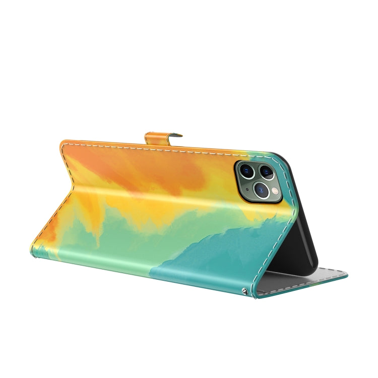 Watercolor Pattern Horizontal Flip Leather Case with Holder & Card Slot & Wallet For iPhone 11 Pro Max