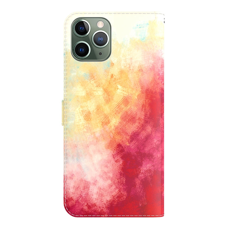 Watercolor Pattern Horizontal Flip Leather Case with Holder & Card Slot & Wallet For iPhone 11 Pro Max