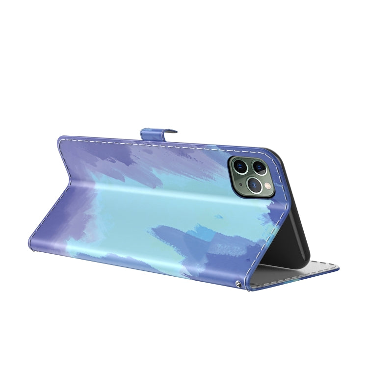 Watercolor Pattern Horizontal Flip Leather Case with Holder & Card Slot & Wallet For iPhone 11 Pro Max