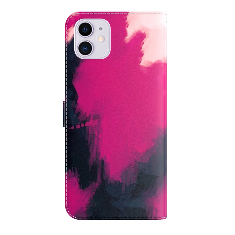 For iPhone 12 mini Watercolor Pattern Horizontal Flip Leather Case with Holder & Card Slot & Wallet