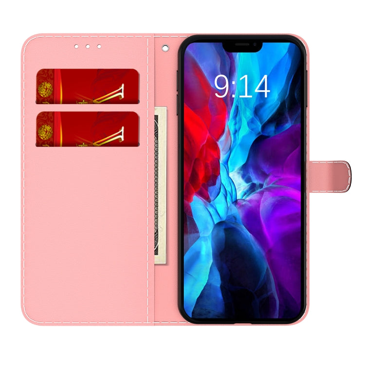 For iPhone 12 mini Watercolor Pattern Horizontal Flip Leather Case with Holder & Card Slot & Wallet