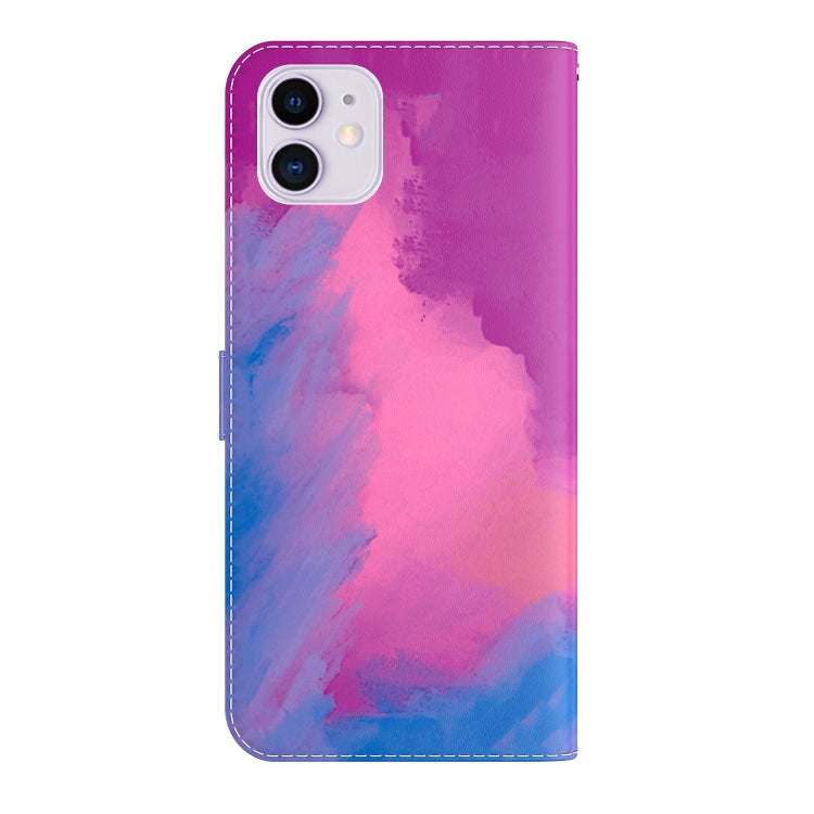 For iPhone 12 mini Watercolor Pattern Horizontal Flip Leather Case with Holder & Card Slot & Wallet