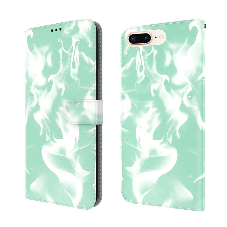 Cloud Fog Pattern Horizontal Flip Leather Case with Holder & Card Slot & Wallet For iPhone 8 Plus & 7 Plus