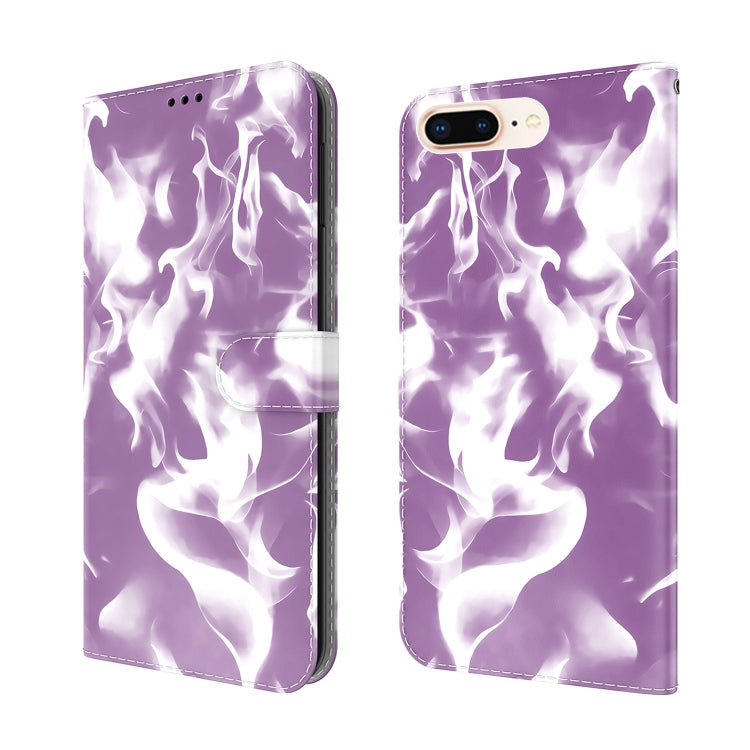 Cloud Fog Pattern Horizontal Flip Leather Case with Holder & Card Slot & Wallet For iPhone 8 Plus & 7 Plus