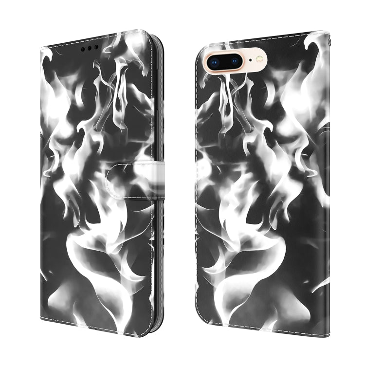 Cloud Fog Pattern Horizontal Flip Leather Case with Holder & Card Slot & Wallet For iPhone 8 Plus & 7 Plus