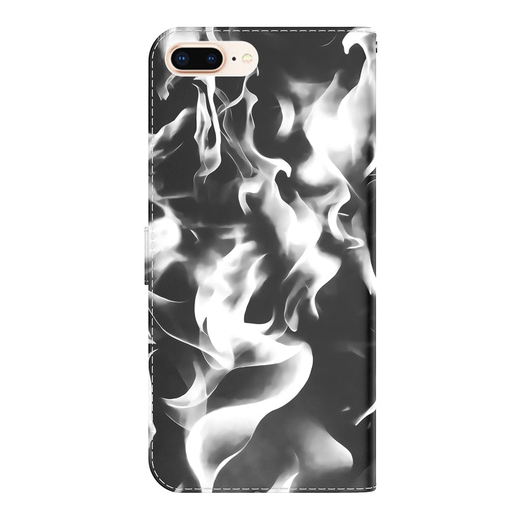 Cloud Fog Pattern Horizontal Flip Leather Case with Holder & Card Slot & Wallet For iPhone 8 Plus & 7 Plus