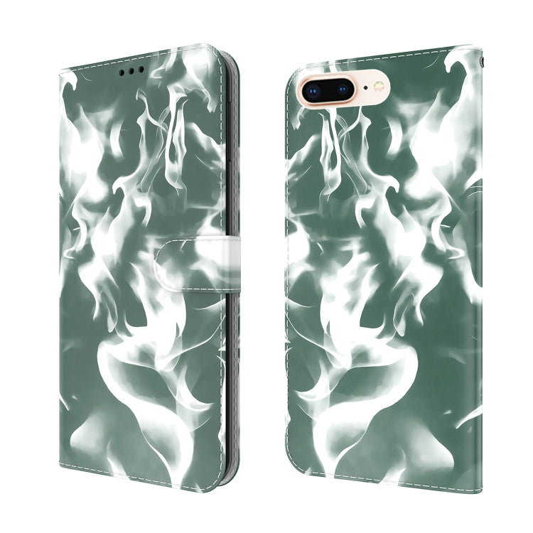 Cloud Fog Pattern Horizontal Flip Leather Case with Holder & Card Slot & Wallet For iPhone 8 Plus & 7 Plus