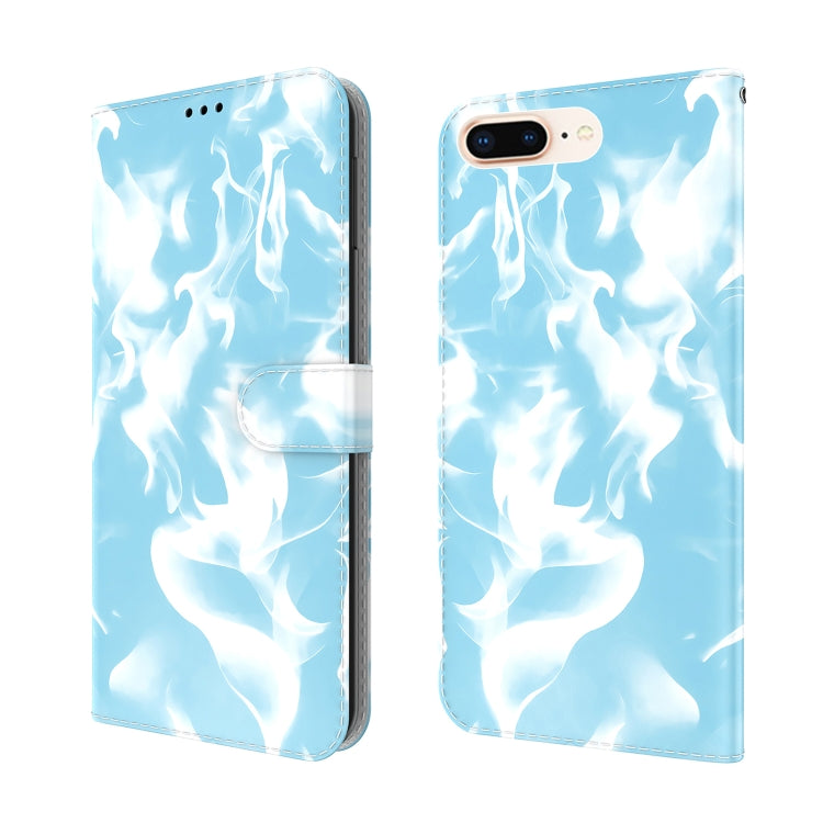 Cloud Fog Pattern Horizontal Flip Leather Case with Holder & Card Slot & Wallet For iPhone 8 Plus & 7 Plus