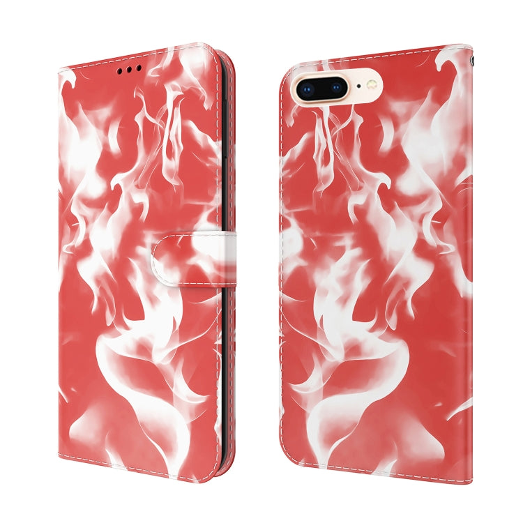 Cloud Fog Pattern Horizontal Flip Leather Case with Holder & Card Slot & Wallet For iPhone 8 Plus & 7 Plus