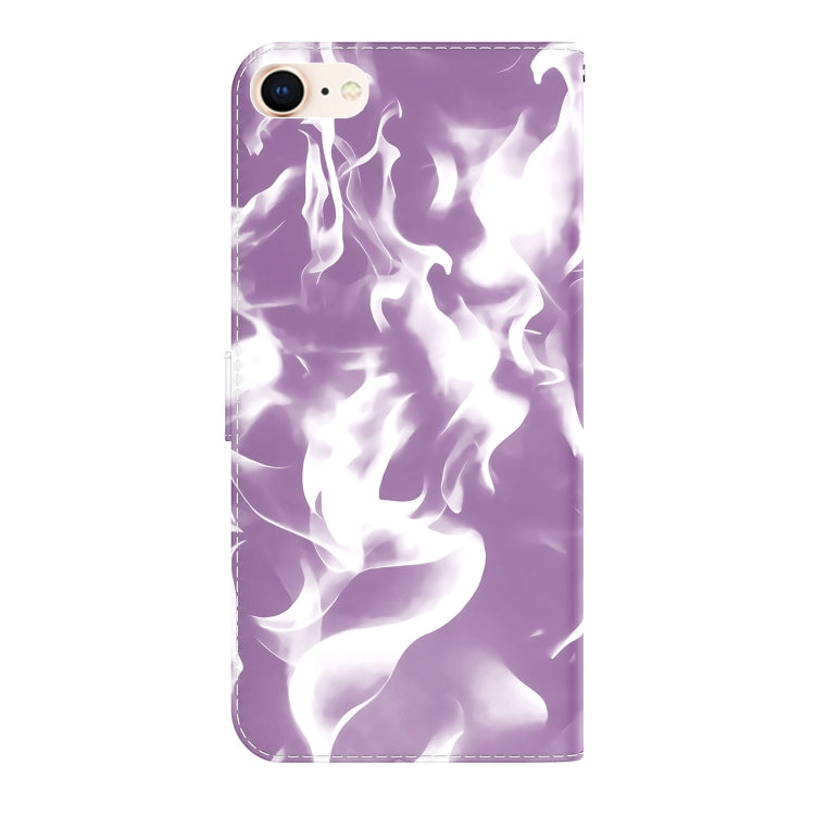 For iPhone SE 2022 / SE 2020 / 8 / 7 Cloud Fog Pattern Horizontal Flip Leather Case with Holder & Card Slot & Wallet