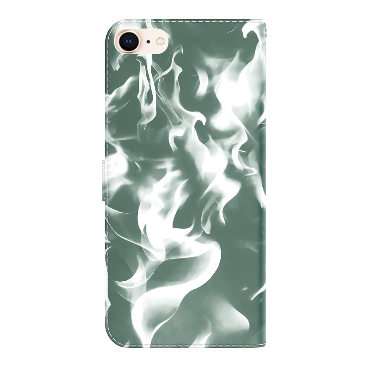 For iPhone SE 2022 / SE 2020 / 8 / 7 Cloud Fog Pattern Horizontal Flip Leather Case with Holder & Card Slot & Wallet
