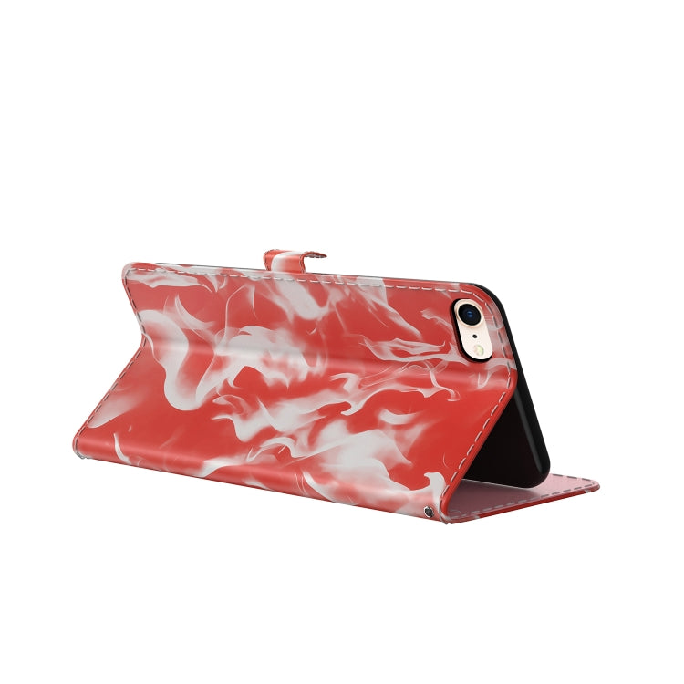 For iPhone SE 2022 / SE 2020 / 8 / 7 Cloud Fog Pattern Horizontal Flip Leather Case with Holder & Card Slot & Wallet