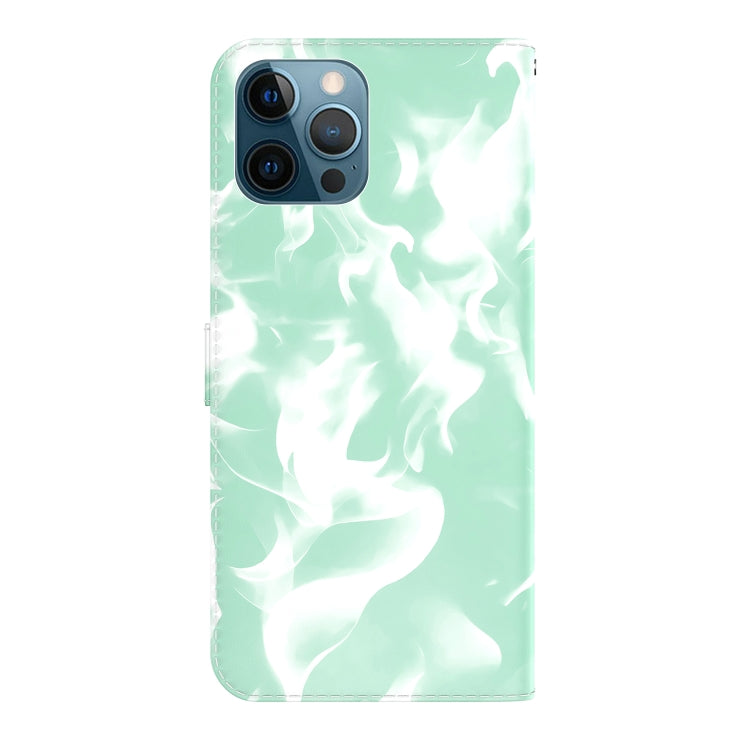 For iPhone 12 Pro Max Cloud Fog Pattern Horizontal Flip Leather Case with Holder & Card Slot & Wallet