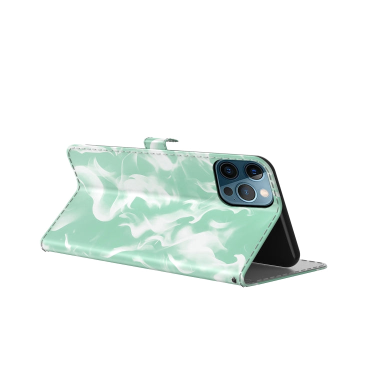 For iPhone 12 Pro Max Cloud Fog Pattern Horizontal Flip Leather Case with Holder & Card Slot & Wallet