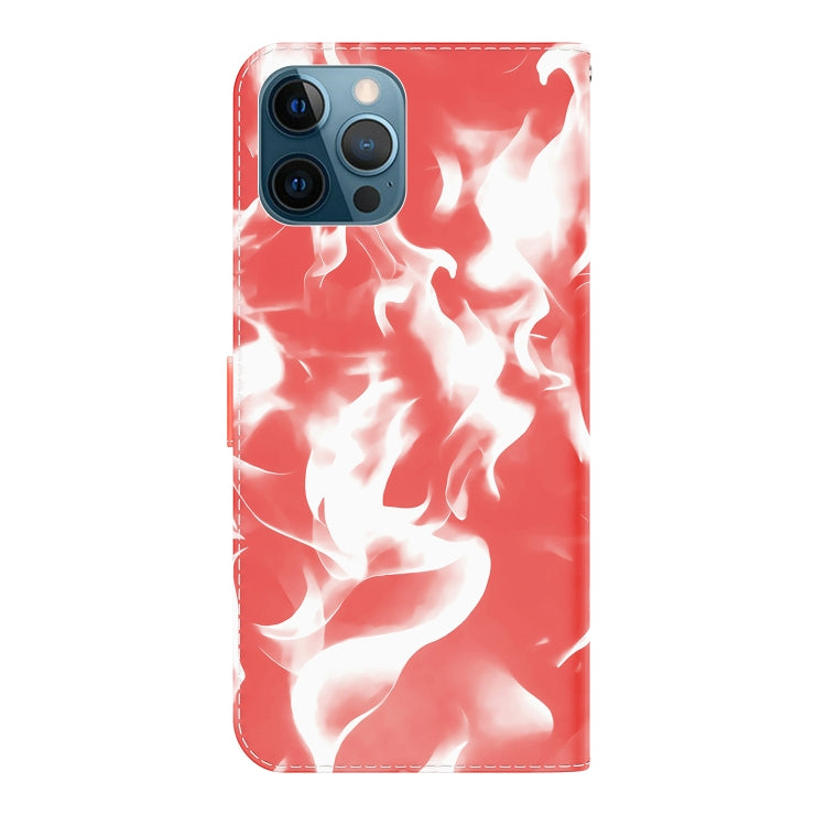 For iPhone 12 Pro Max Cloud Fog Pattern Horizontal Flip Leather Case with Holder & Card Slot & Wallet
