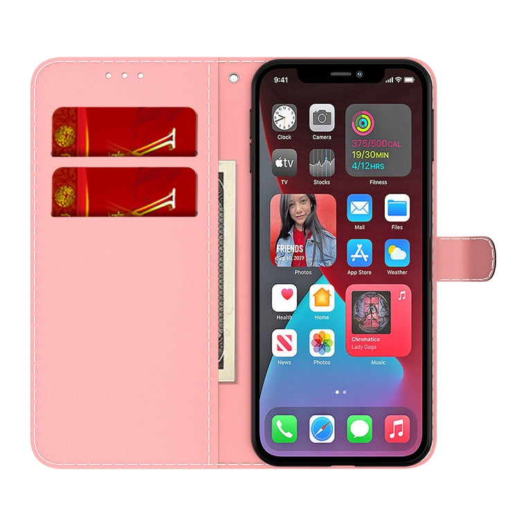 For iPhone 12 Pro Max Cloud Fog Pattern Horizontal Flip Leather Case with Holder & Card Slot & Wallet