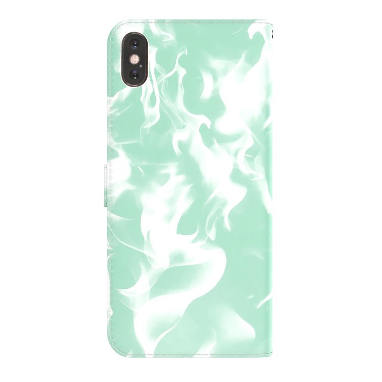 For iPhone XS Max Cloud Fog Pattern Horizontal Flip Leather Case with Holder & Card Slot & Wallet