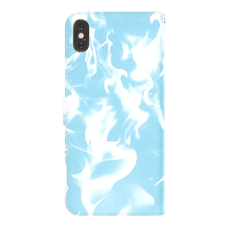 For iPhone XS Max Cloud Fog Pattern Horizontal Flip Leather Case with Holder & Card Slot & Wallet