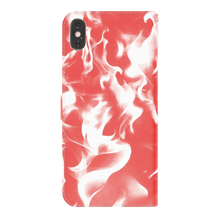 For iPhone XS Max Cloud Fog Pattern Horizontal Flip Leather Case with Holder & Card Slot & Wallet