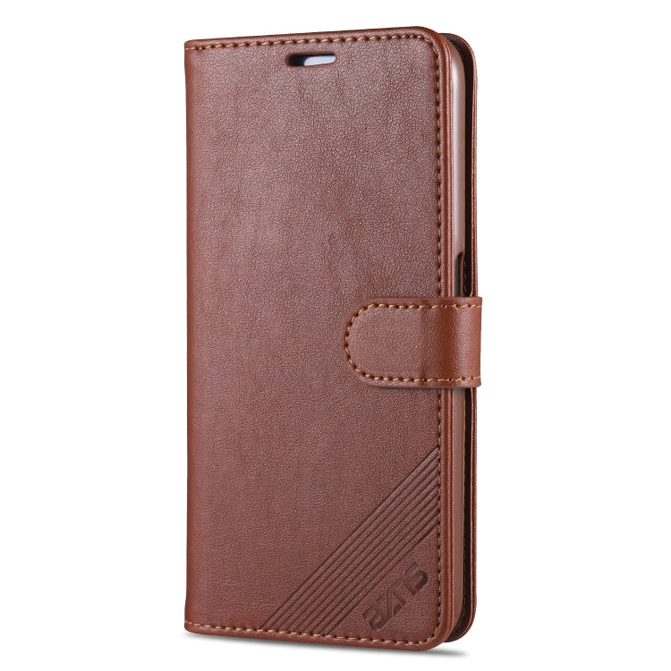 For OPPO A72 5G AZNS Sheepskin Texture Horizontal Flip Leather Case with Holder & Card Slots & Wallet
