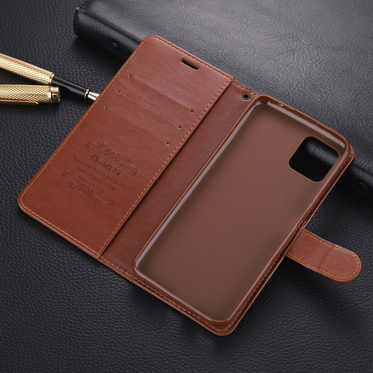 For OPPO A72 5G AZNS Sheepskin Texture Horizontal Flip Leather Case with Holder & Card Slots & Wallet