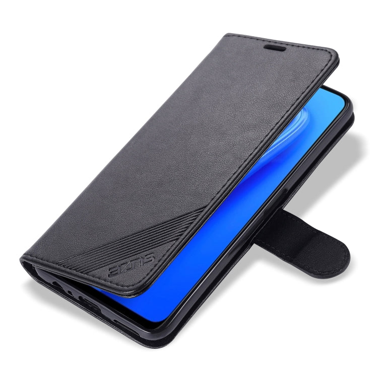 For OPPO A73 5G AZNS Sheepskin Texture Horizontal Flip Leather Case with Holder & Card Slots & Wallet