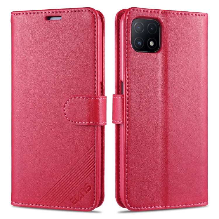 For OPPO A53 5G AZNS Sheepskin Texture Horizontal Flip Leather Case with Holder & Card Slots & Wallet