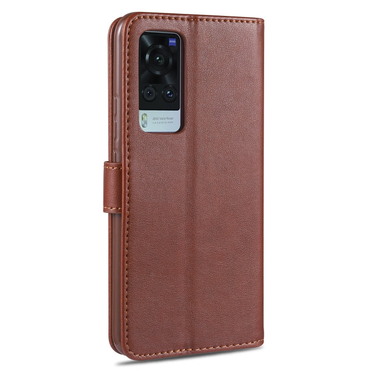 For Vivo X60 AZNS Sheepskin Texture Horizontal Flip Leather Case with Holder & Card Slots & Wallet