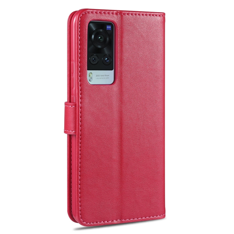 For Vivo X60 Pro AZNS Sheepskin Texture Horizontal Flip Leather Case with Holder & Card Slots & Wallet