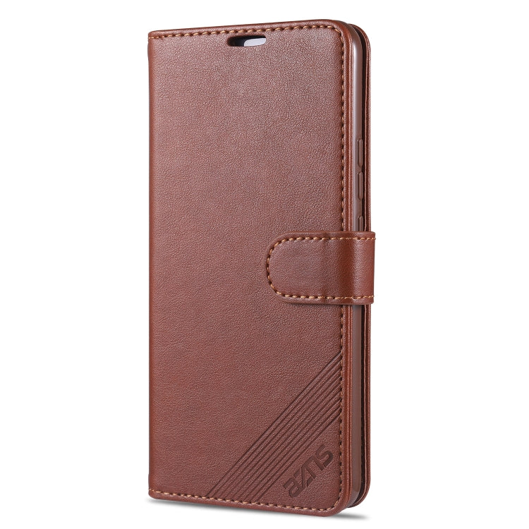 For Vivo X60 Pro AZNS Sheepskin Texture Horizontal Flip Leather Case with Holder & Card Slots & Wallet