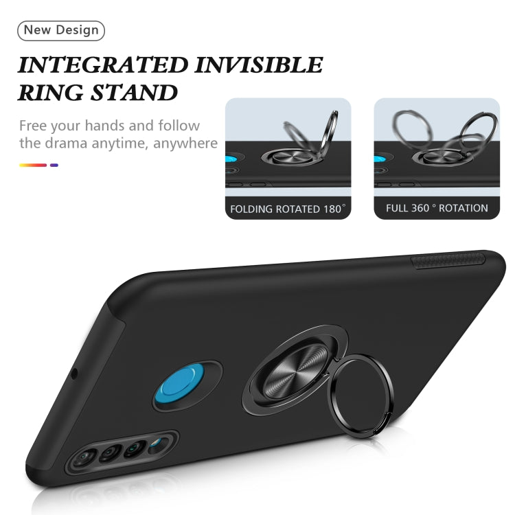 For Huawei P30 Lite PC + TPU Shockproof Magnetic Protective Case with Invisible Ring Holder