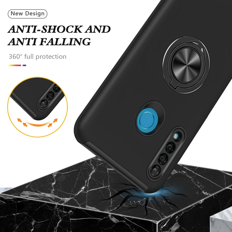 For Huawei P30 Lite PC + TPU Shockproof Magnetic Protective Case with Invisible Ring Holder