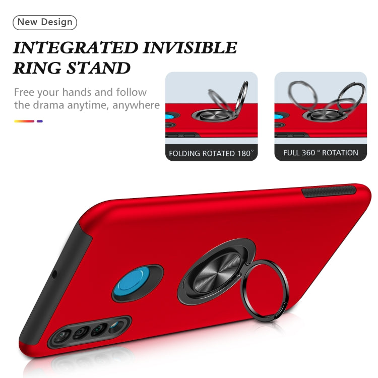 For Huawei P30 Lite PC + TPU Shockproof Magnetic Protective Case with Invisible Ring Holder