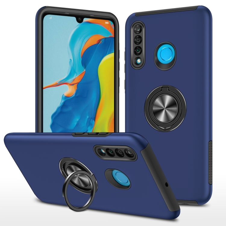 For Huawei P30 Lite PC + TPU Shockproof Magnetic Protective Case with Invisible Ring Holder