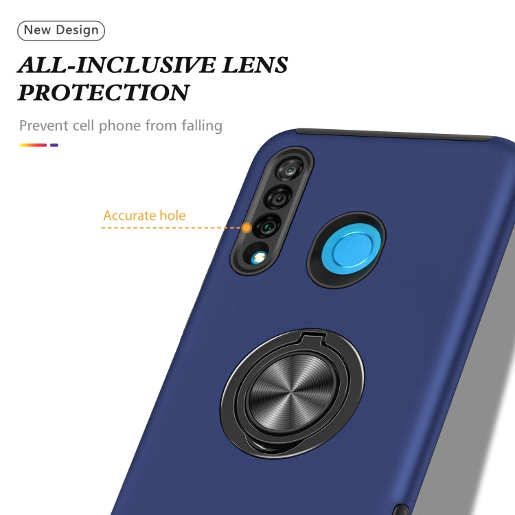 For Huawei P30 Lite PC + TPU Shockproof Magnetic Protective Case with Invisible Ring Holder